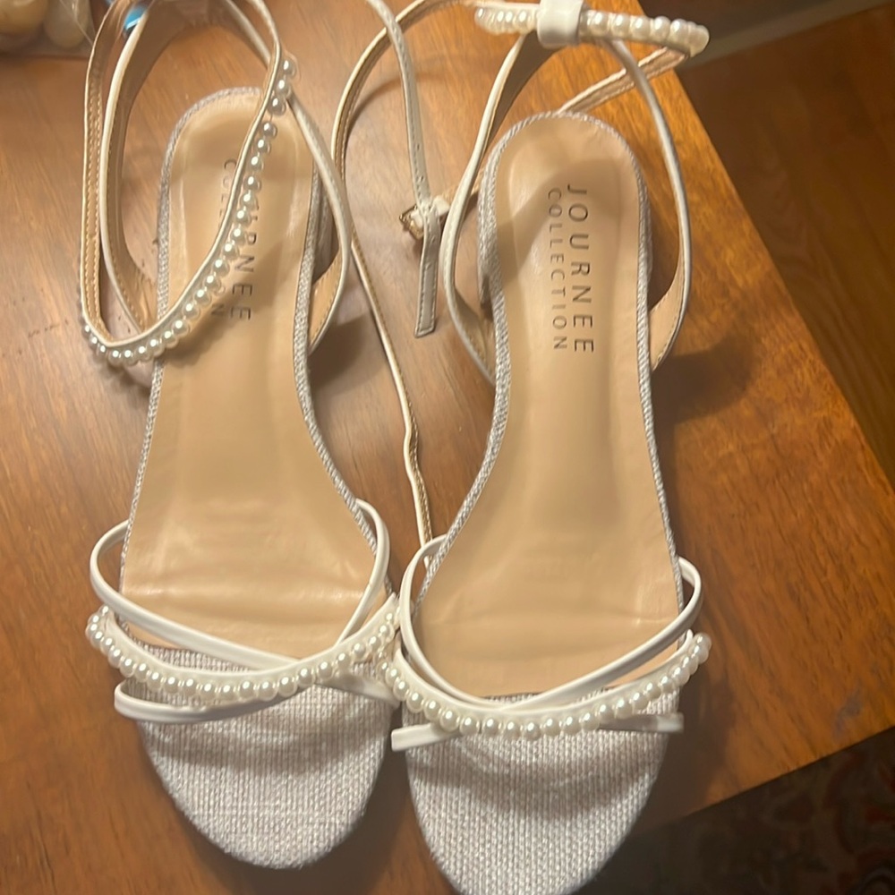Journee collection pearl strap sandals